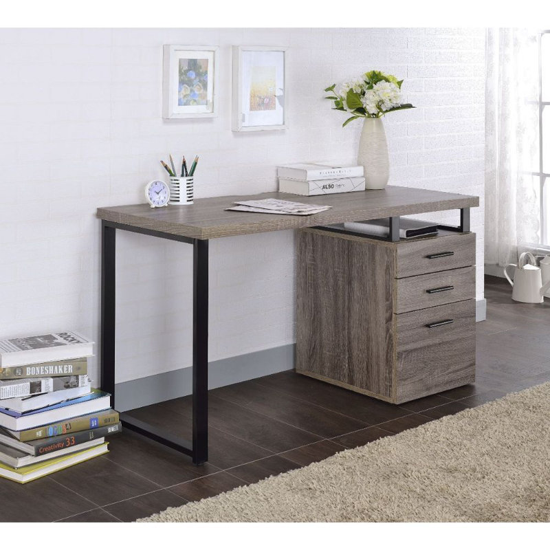Grey desk wayfair discount